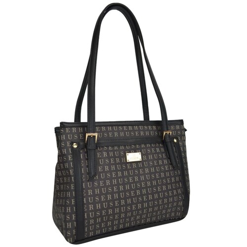 Bolso Tote Huser Negro para Mujer