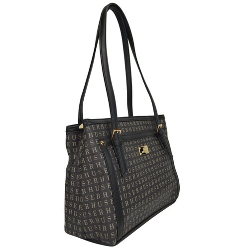 Bolso Tote Huser Negro para Mujer