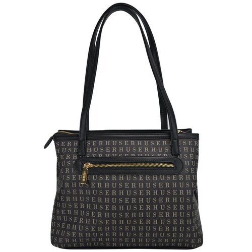 Bolso Tote Huser Negro para Mujer