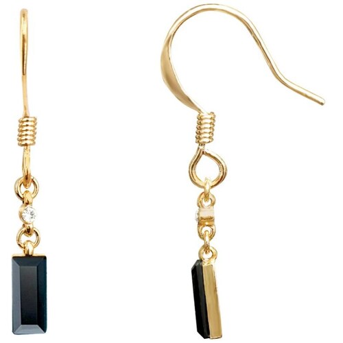 Aretes Cristales Baguettes Carre