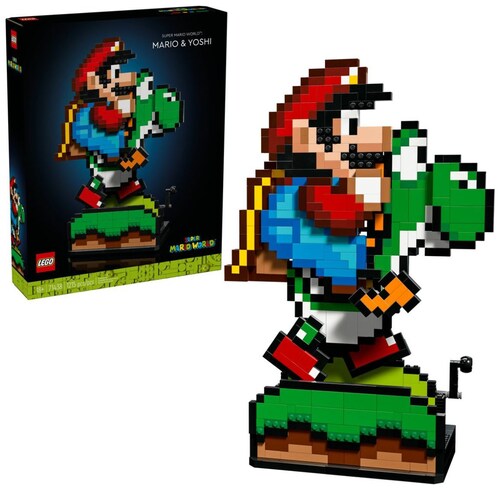 Súper Mario World Mario y Yoshi Lego