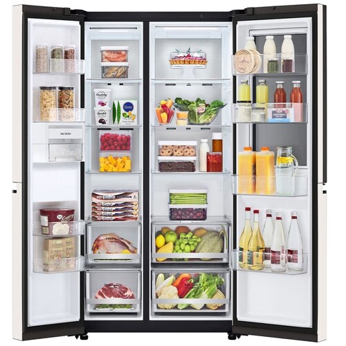 Refrigerador Lg Dúplex 23P Crema Blanco