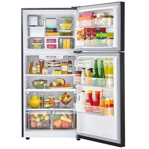 Refrigerador Lg Congelador Superior 20P Negro
