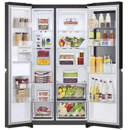 Refrigerador Lg Dúplex 23P Negro Mate