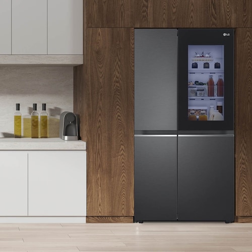 Refrigerador Lg Dúplex 23P Negro Mate