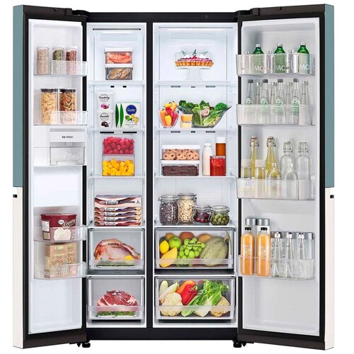 Refrigerador Lg Dúplex 30P Menta/beige
