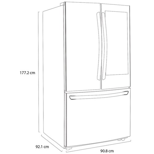 Refrigerador Lg Puerta Francesa 29 Pies Negro