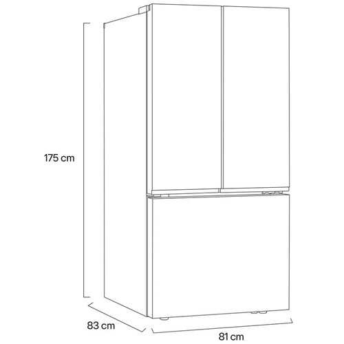 Refrigerador Lg Puerta Fran 25P3  Negro Mate Raptor 2