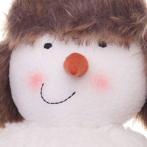 Muñeco de Nieve Peluche Blanco 33 Cm Atlas Global