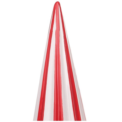 Pino de Cerámica Blanco Y Rojo 28 Cm Atlas Global
