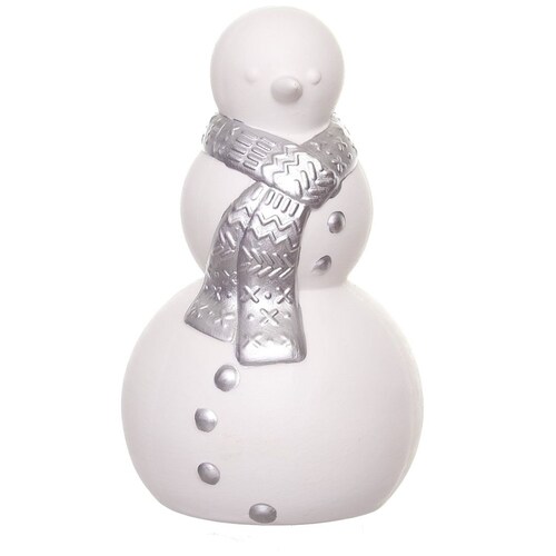 Mua Eco de Nieve Porcelana Blanca Plata Y Luz 23Cm Gto