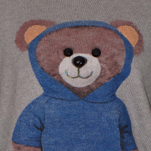 Suéter con Estampado de Oso con Capucha para Mujer Philosophy