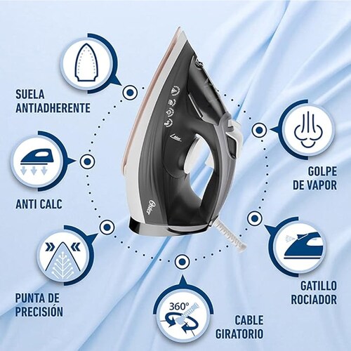 Combo Vapor Poderoso para Planchar y Desinfectar Oster