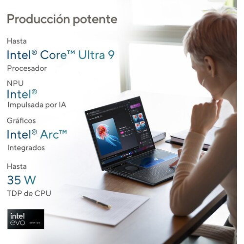Laptop Asus Zenbook Duo Ux8406Ma-Pz051W U9 32 Gb Ram 2Tb