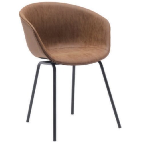 Silla Canna Caf Textura Pu-Pp Pata Negra