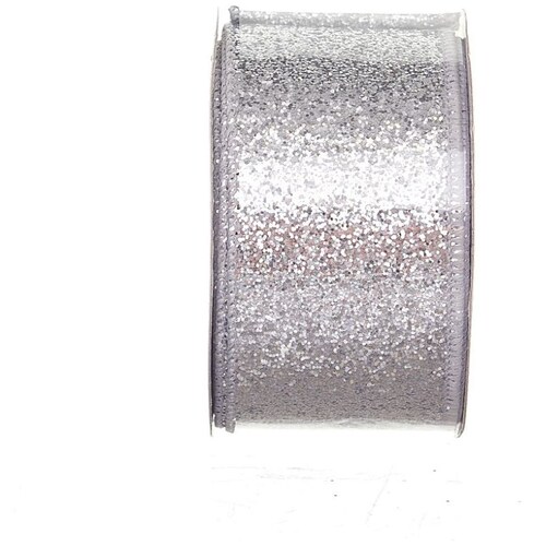 Listón Plata Diamantado Brilloso 6 Cm X 9 Metros Regency