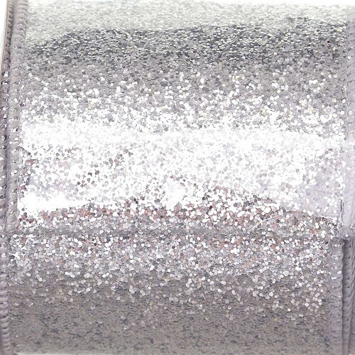 Listón Plata Diamantado Brilloso 10 Cm X 9 Metros Regency