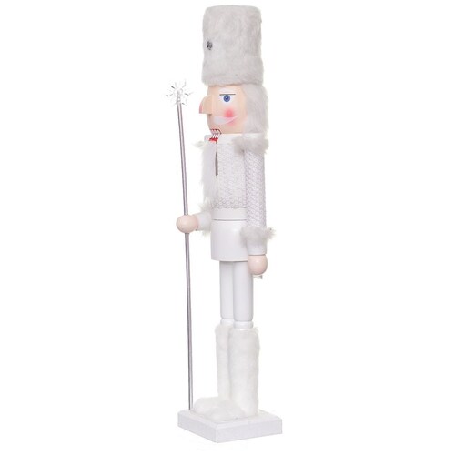 Cascanueces de Madera Blanco Elegante 60 Cm Kurts