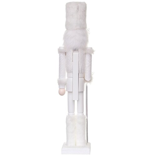 Cascanueces de Madera Blanco Elegante 60 Cm Kurts