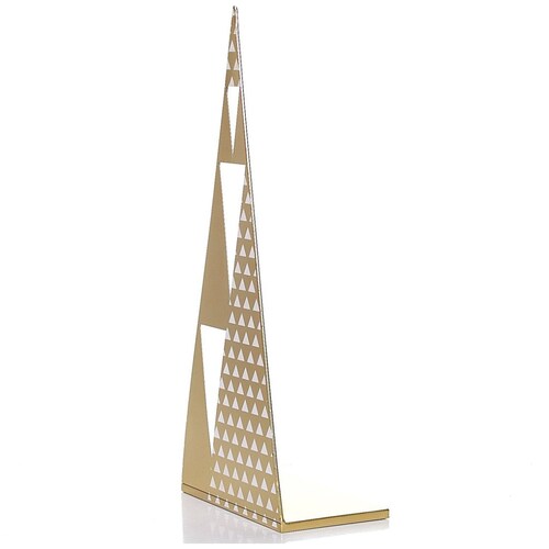 Pino Lamina Metálica Oro Rosado Minimalista 60Cm Gto