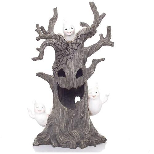 Halloween Árbol Embrujado de Resina Negra 71Cm Gto