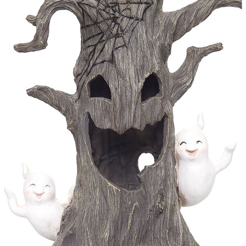 Halloween Árbol Embrujado de Resina Negra 71Cm Gto