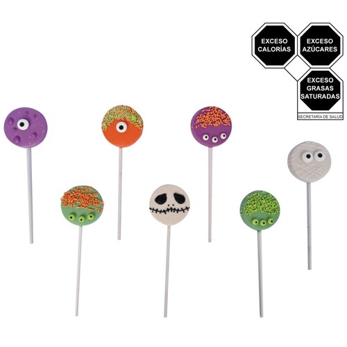 Paleta de Arroz Inflado Cubierta de Chocolate Halloween 2024