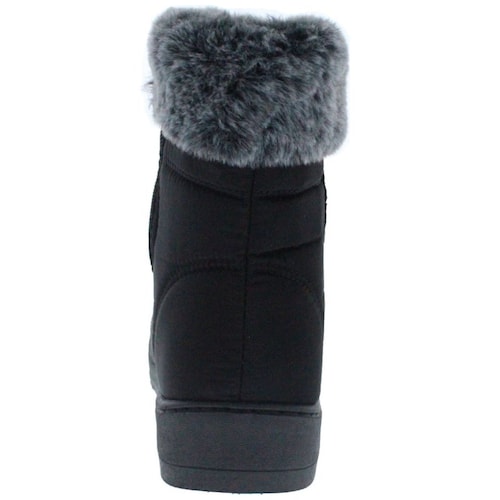 Bota con Peluche 22-26 Negro para Niña Furor