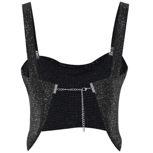 Top Metálico Corto con Tirantes para Mujer Juniors #4Me&4You