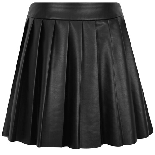 Falda Corta Tableada de Vinipiel para Mujer Juniors #4Me&4You
