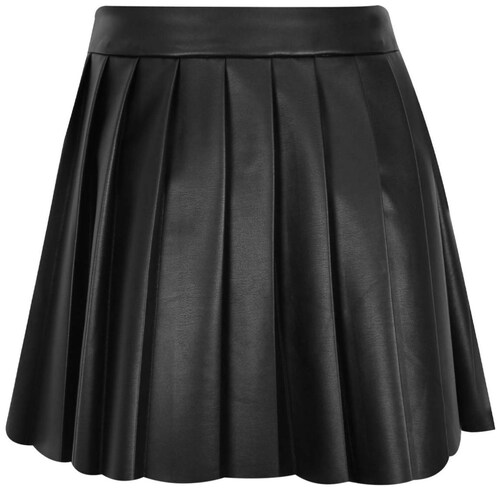 Falda Corta Tableada de Vinipiel para Mujer Juniors #4Me&4You