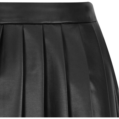 Falda Corta Tableada de Vinipiel para Mujer Juniors #4Me&4You