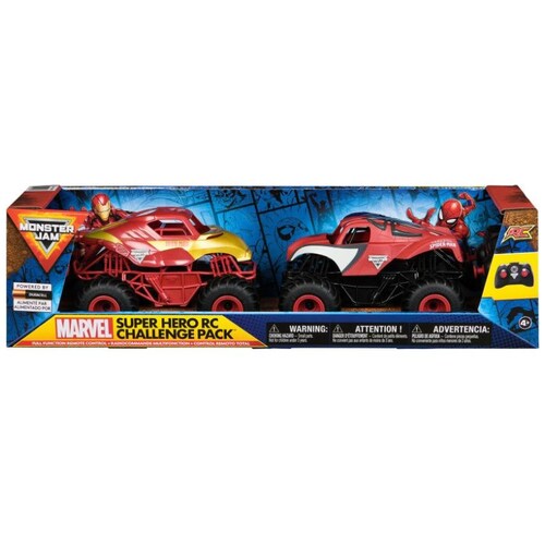 2 Monster Jam Radio Control Marvel 1:24 Spin Master