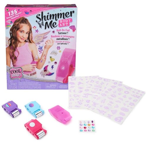Kit Tatuajes Temporales  Cool Maker Shimmer Me Refresh Spin Master