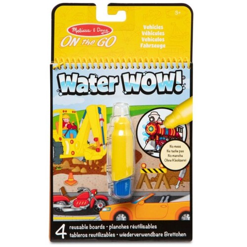 Melissa & Doug Libro para Colorear Water Wow Vehículos Spin Master