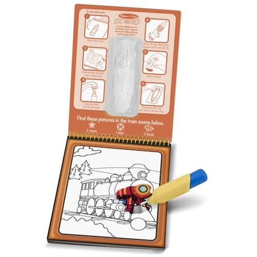 Melissa & Doug Libro para Colorear Water Wow Vehículos Spin Master