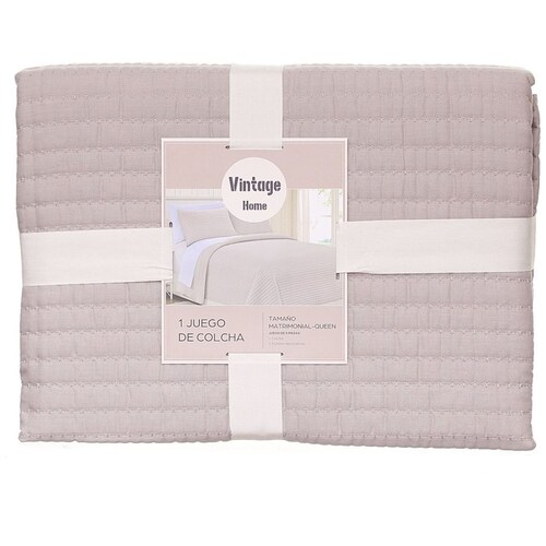 Sobrecama Jacquard Mat/queen Blzar Vintage Home