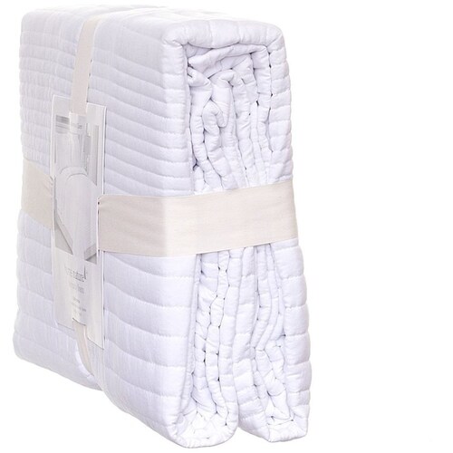 Sobrecama Poliester Mat/queen White Home Nature