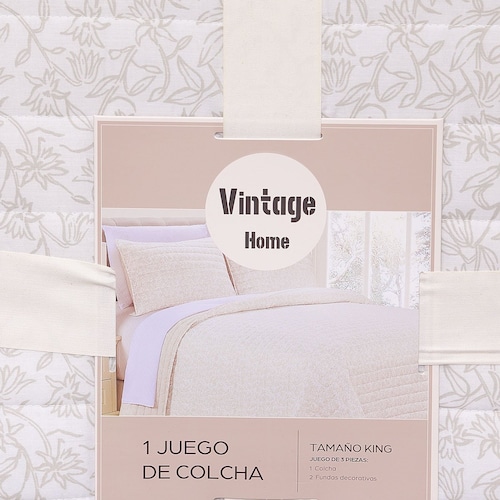 Sobrecama King Flor Vintage Home
