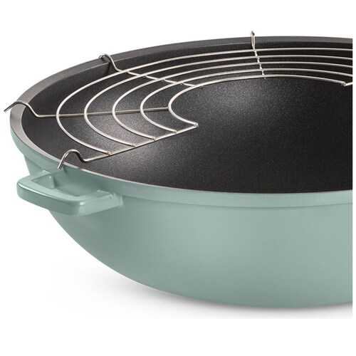 Wok 30 Cm con Rejilla Jade Pro-Series
