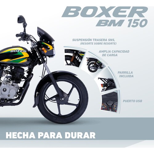 Motocicleta Bajaj Boxer 150Cc Bm Blanca 2025