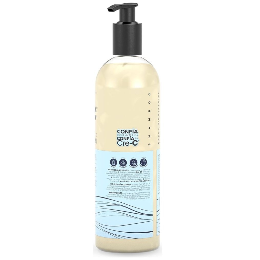 Cre-C Shampoo Detox Hidratación 500 ml image number 3