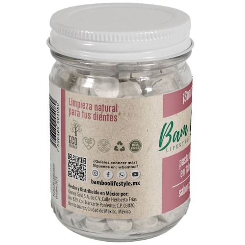 Pasta Dental en Tabletas Sabor Canela 75 Gr Bam Boo! Lifestyle