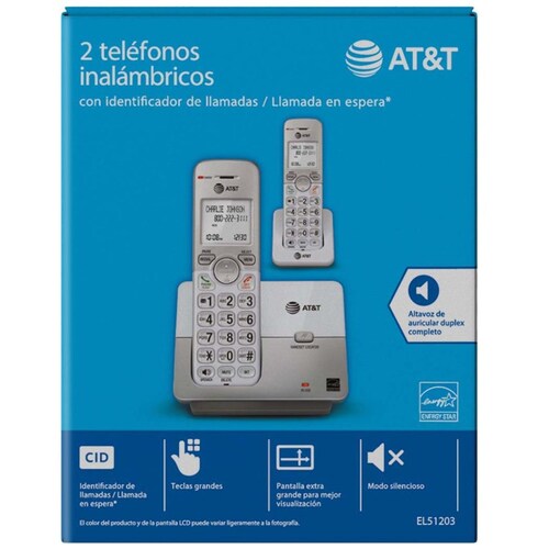 Teléfono Inalámbrico Duo At&t