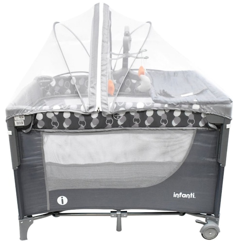 Cuna Corral de Viaje Kioto Gris Infanti