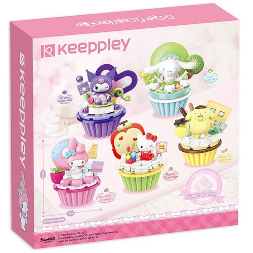 Armable de Keepley Sanrio Cupcake de Fresa Mediano Ruz