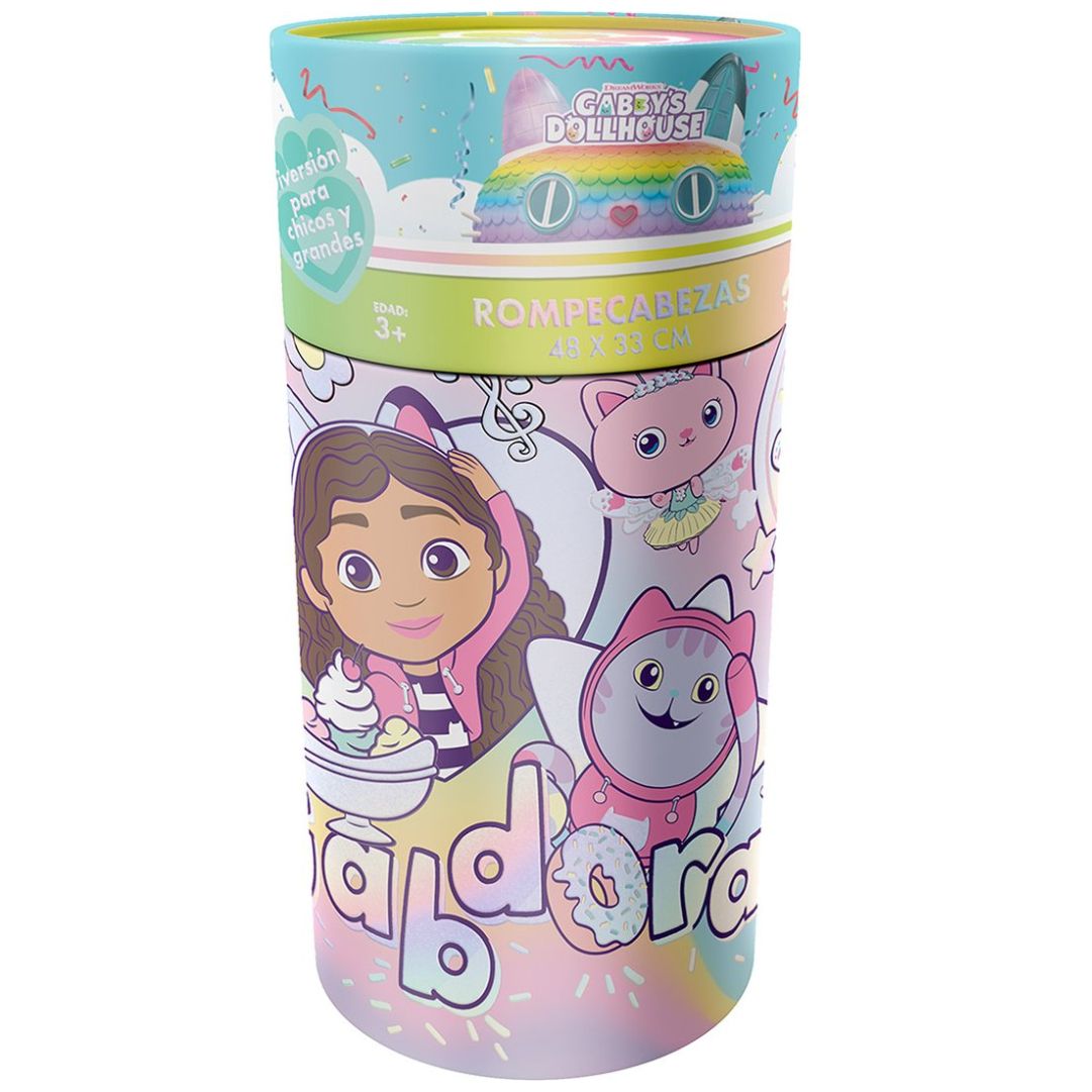 Rompecabezas Infantil Gabbys Dollhouse Cilindro Novelty