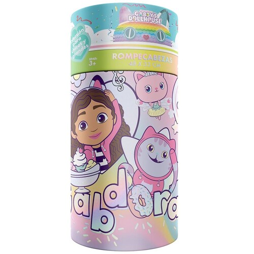 Rompecabezas Infantil Gabbys Dollhouse Cilindro Novelty