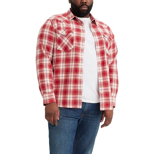 Camisa Manga Larga Diseño a Cuadros para Hombre Plus Levi's