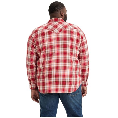 Camisa Manga Larga Diseño a Cuadros para Hombre Plus Levi's